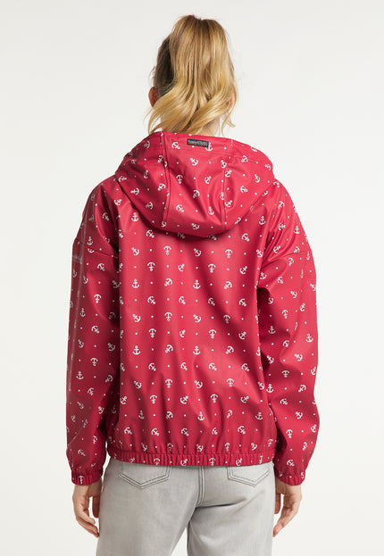 Schmuddelwedda Women's Rain Jacket With Anchor Print