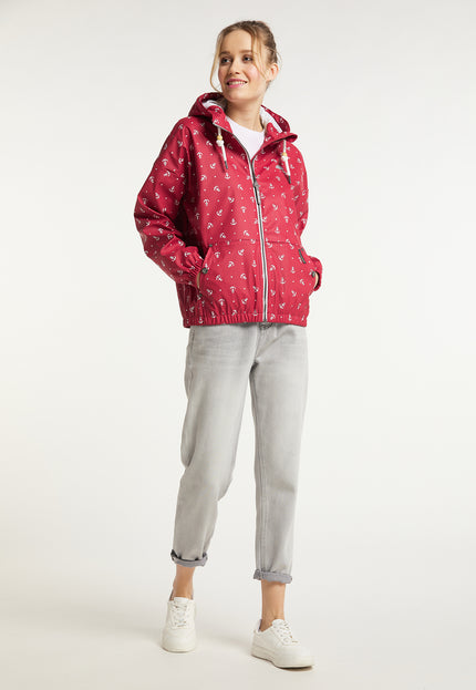 Schmuddelwedda Women's Rain Jacket With Anchor Print