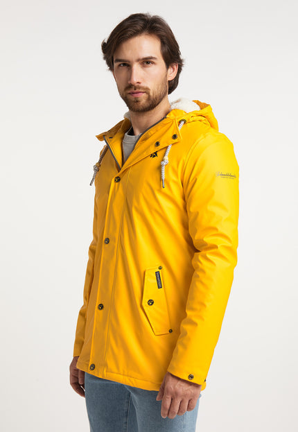 Schmuddelwedda Herren Regenjacke mit Teddyfutter