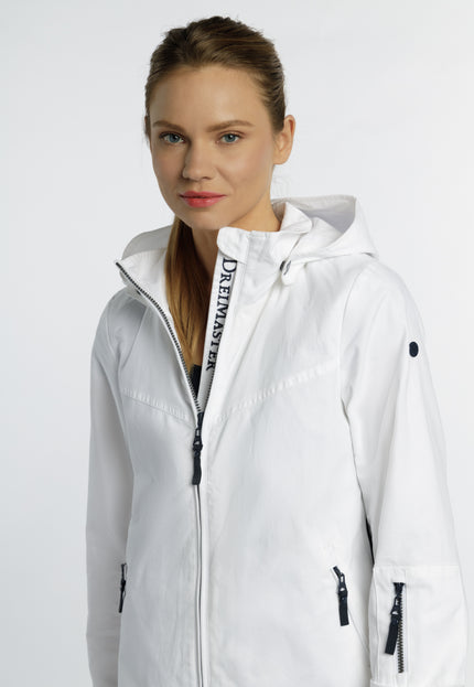 Dreimaster Maritim Women's Transition Jacket Made Of Cotton