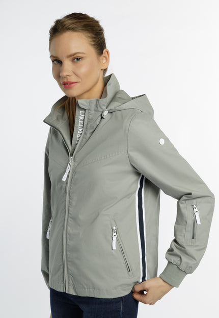 Dreimaster Maritim Women's Transition Jacket Made Of Cotton