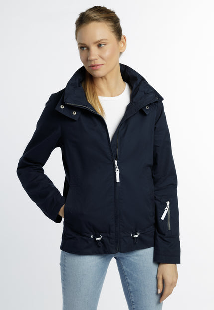 Dreimaster Maritim Women's Transition Jacket Made Of Cotton