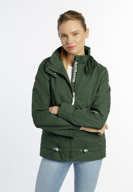 Dreimaster Maritim Women's Transition Jacket Made Of Cotton