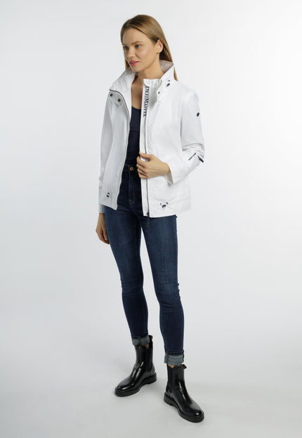 Dreimaster Maritim Women's Transition Jacket Made Of Cotton