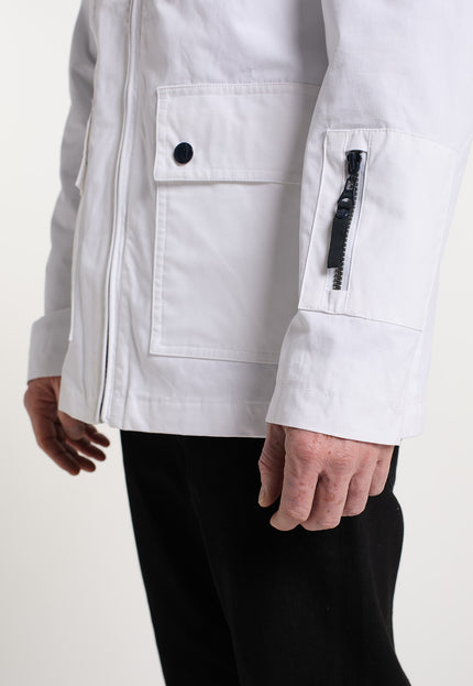 Dreimaster Maritim Men's Transition Jacket Made Of Cotton