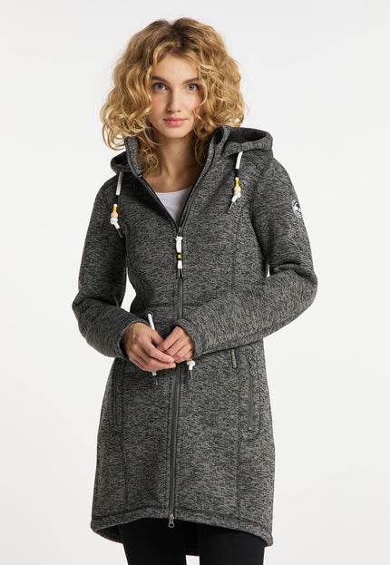 Schmuddelwedda Damen Strickfleece Mantel