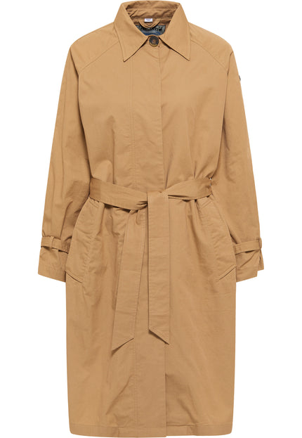 Dreimaster Vintage Damen Baumwoll-Trenchcoat