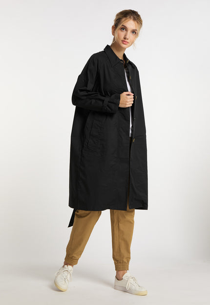 Dreimaster Vintage Damen Baumwoll-Trenchcoat