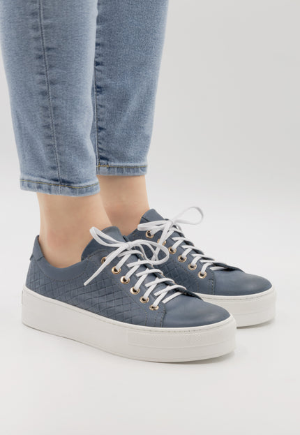 Dreimaster maritim Damen Ledersneaker