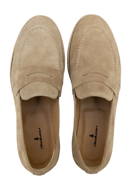 DreiMaster Maritim Men's Suede Penny Loafers