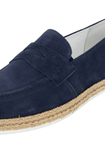 Dreimaster Maritim Herren-Penny-Loafer aus Wildleder