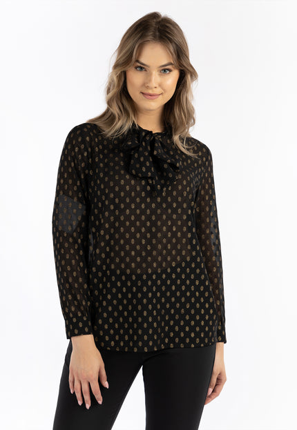 Dreimaster Klassik Women's Tie-Neck Blouse