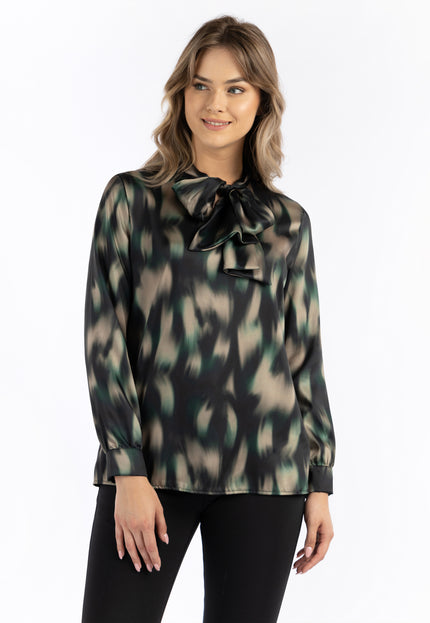 DreiMaster Klassik Women's Tie Neck Blouse