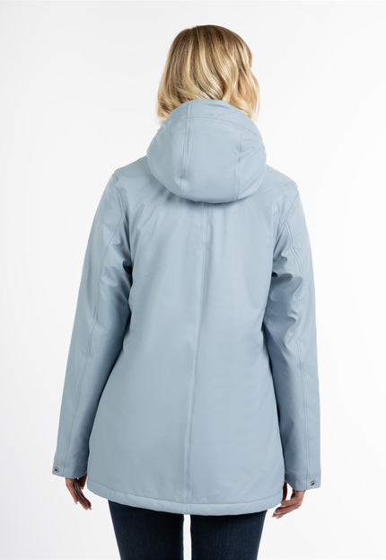 Schmuddelwedda Damen Regenjacke mit Teddy-Futter