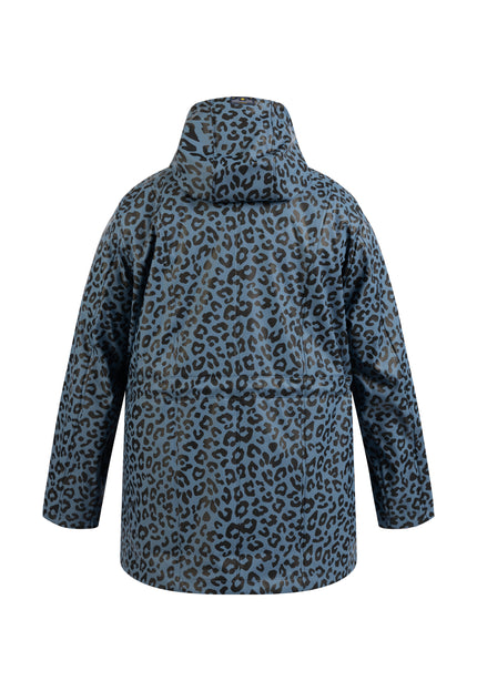 Schmuddelwedda Women's Plus Size Raincoat With Leopard Print