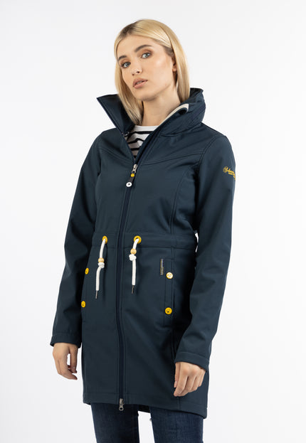 Schmuddelwedda Damen Softshell Mantel mit Zauberdruck