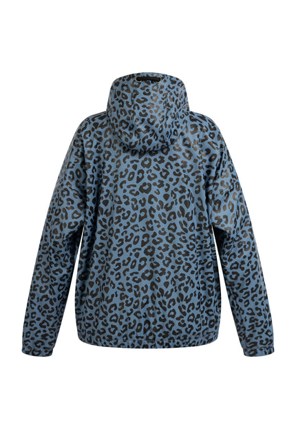 Schmuddelwedda Damen Regenjacke mit Leopardenmuster