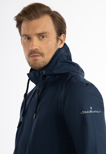 Dreimaster Klassik Herren-Regenjacke – recyceltes Material