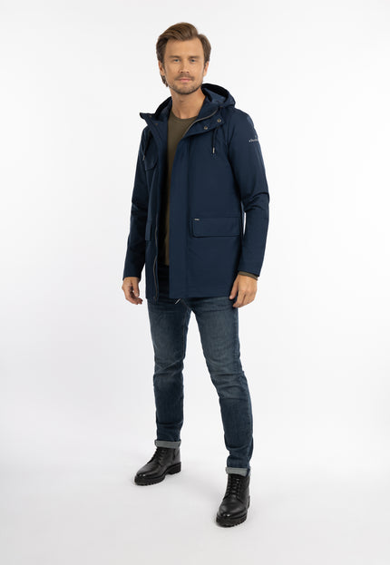 Dreimaster Klassik Herren-Regenjacke – recyceltes Material