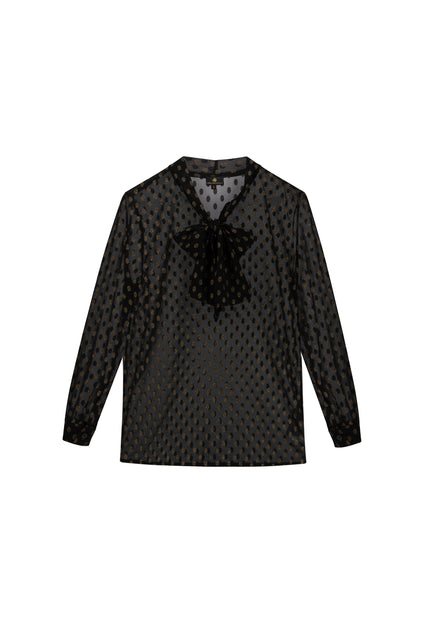 Dreimaster Klassik Women's Tie-Neck Blouse