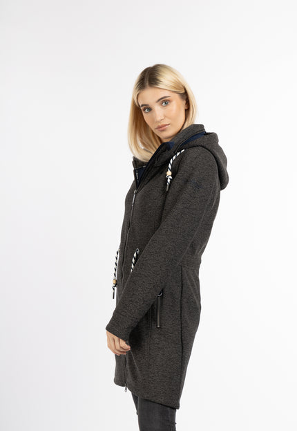 Schmuddelwedda Damen Strickfleece Mantel