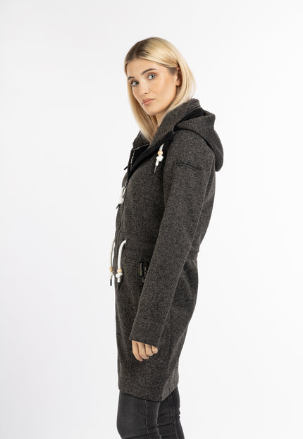 Schmuddelwedda Damen Strickfleece Mantel