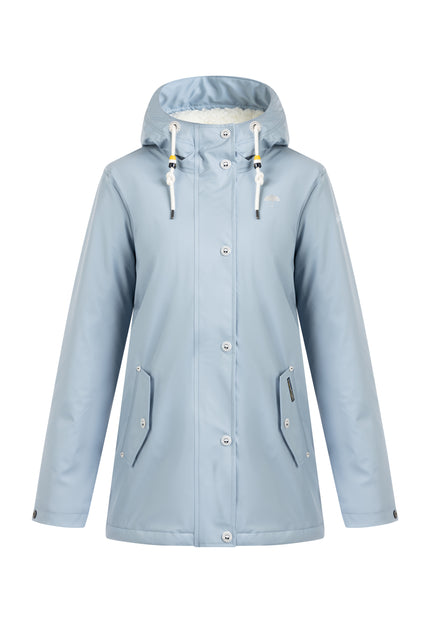 Schmuddelwedda Damen Regenjacke mit Teddy-Futter