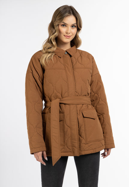 Dreimaster Vintage Damen-Baumwolljacke mit leichter Wattierung