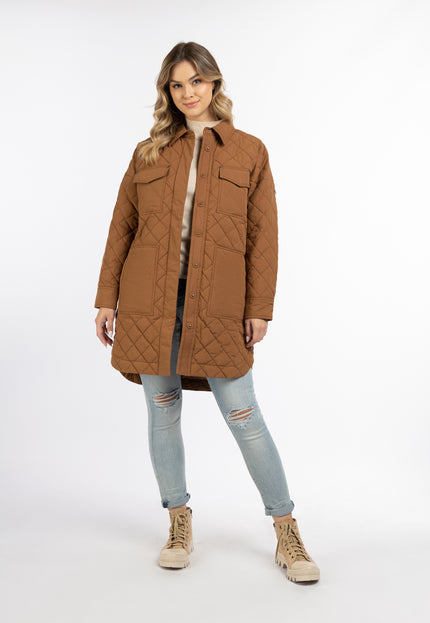 Dreimaster Vintage Damen-Baumwolljacke mit leichter Wattierung