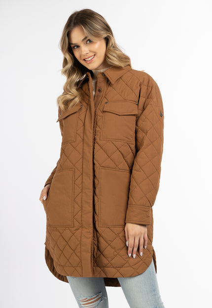 Dreimaster Vintage Damen-Baumwolljacke mit leichter Wattierung