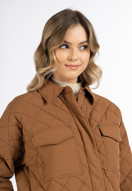 Dreimaster Vintage Damen-Baumwolljacke mit leichter Wattierung