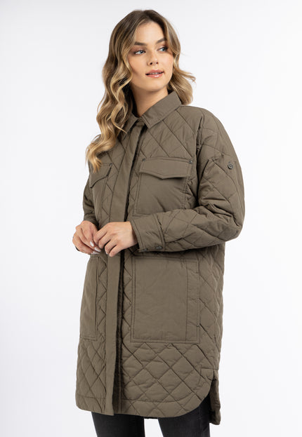 Dreimaster Vintage Damen-Baumwolljacke mit leichter Wattierung