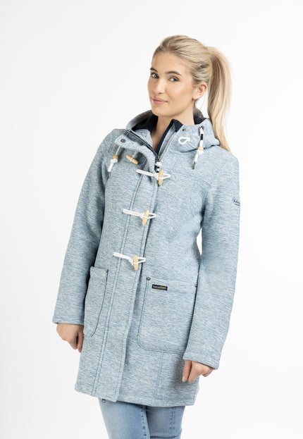 Schmuddelwedda Damen Strickfleece Duffle Coat