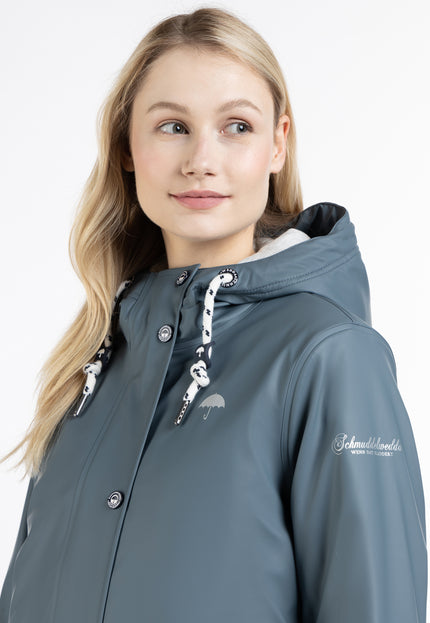 Schmuddelwedda Damen gepolsterte Regenjacke