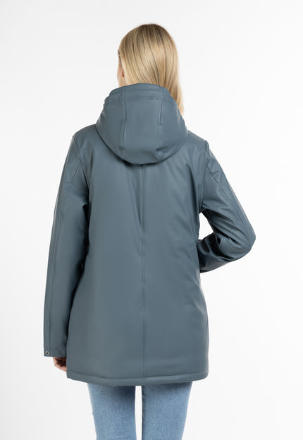 Schmuddelwedda Damen gepolsterte Regenjacke