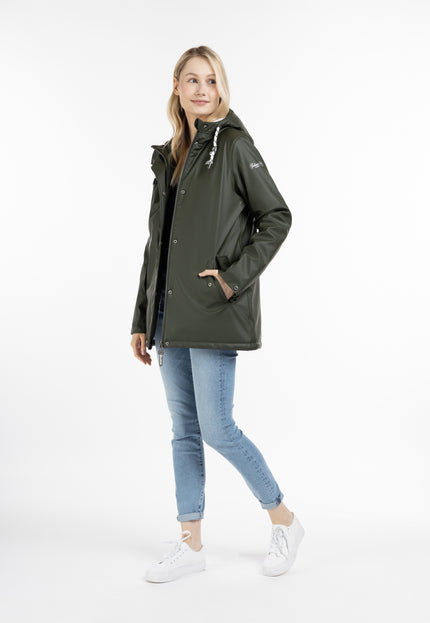 Schmuddelwedda Damen gepolsterte Regenjacke