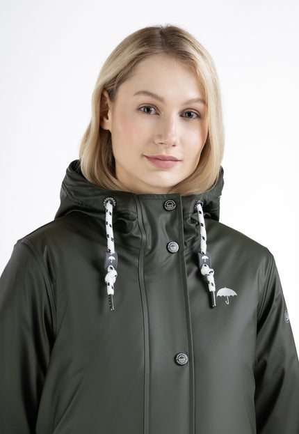 Schmuddelwedda Damen gepolsterte Regenjacke