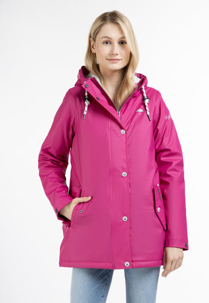 Schmuddelwedda Damen gepolsterte Regenjacke