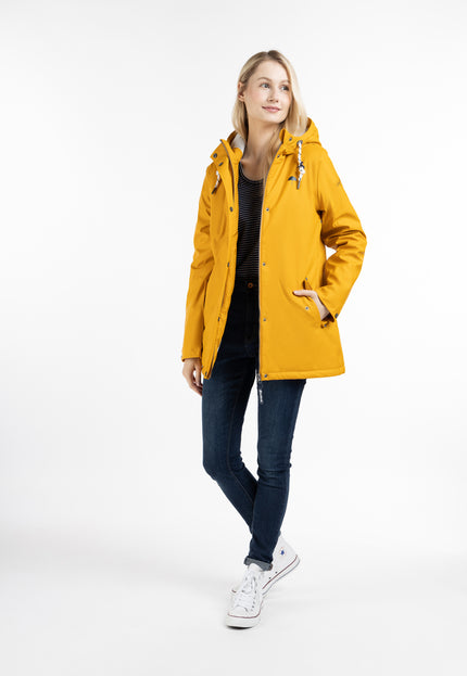 Schmuddelwedda Damen gepolsterte Regenjacke