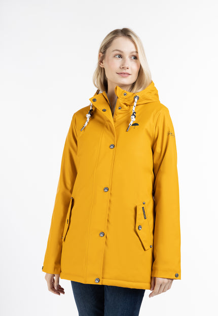 Schmuddelwedda Damen gepolsterte Regenjacke