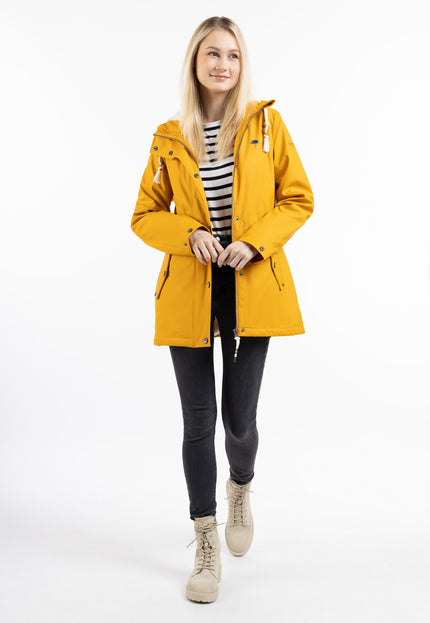 Schmuddelwedda Women's Rain Jacket With Faux Fur Lining