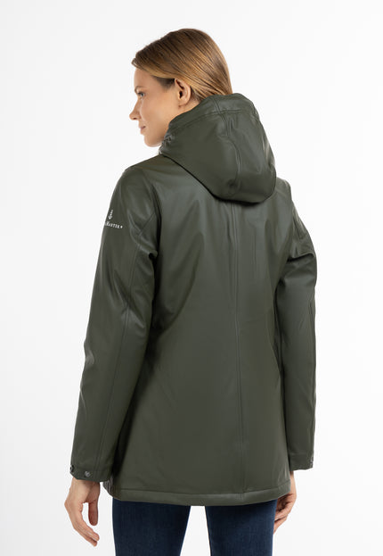 Dreimaster Maritim Damen Regenjacke mit Kunstfellfutter