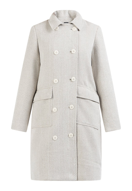 Dreimaster Klassik Women's Herringbone Transition Coat