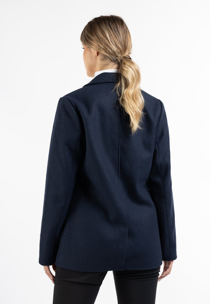 Dreimaster Klassik Damen-Blazer aus langer Wollmischung