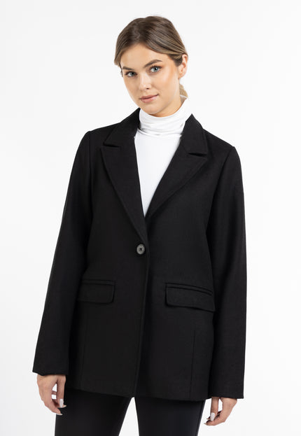 Dreimaster Klassik Damen-Blazer aus langer Wollmischung