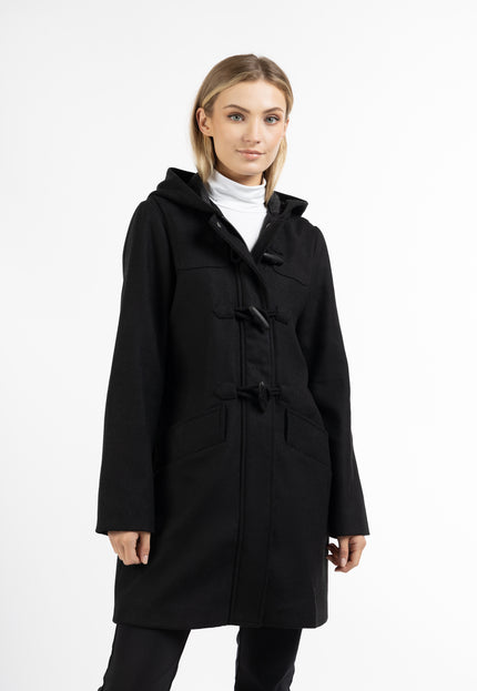 Dreimaster klassischer Dufflecoat aus Wollmischung für Damen