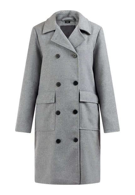 Dreimaster Klassik Women's Transitional Coat Made Of Wool Blend