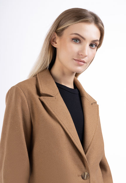 Dreimaster Klassik Damen-Blazer aus langer Wollmischung