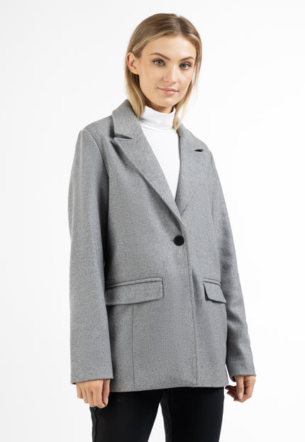 DreiMaster Klassik Women's Long Wool Blend Blazer