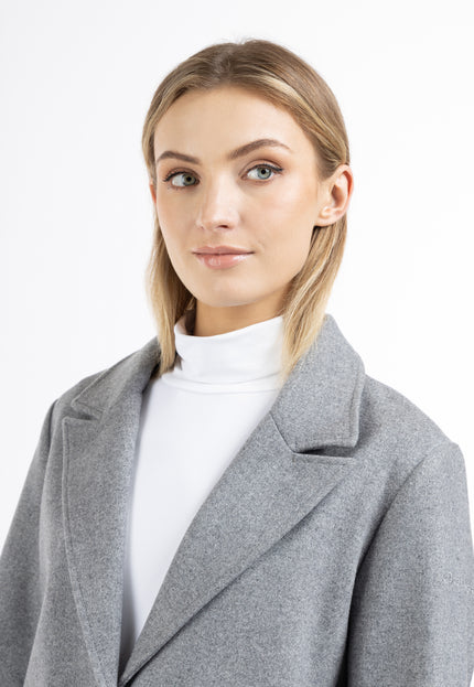 Dreimaster Klassik Damen-Blazer aus langer Wollmischung